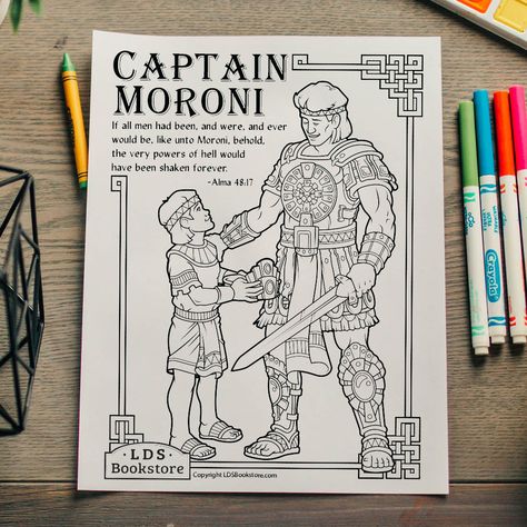 Book of Mormon FHE Lesson - Captain Moroni and the Title of Liberty | LDS Daily Captain Moroni Title Of Liberty Activity, Captain Moroni Title Of Liberty, Title Of Liberty Lds, Book Of Mormon Coloring Pages, Title Of Liberty, Lds Book Of Mormon, Captain Moroni, Scripture Marking, Book Of Mormon Scriptures