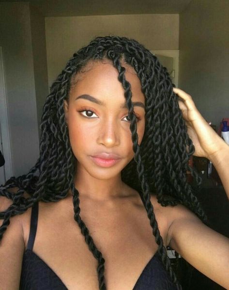 Here's a list of some of the most beautiful senegalese twist hairstyles you can wear in September, 2024. #braidedhairstylesforblackwomen Black Hairstyles For Teens, Senegalese Twist Hairstyles, Faux Loc, Blonde Box Braids, Evening Hairstyles, Twist Braid Hairstyles, Braids Locs, Scene Hair, Haircuts For Long Hair