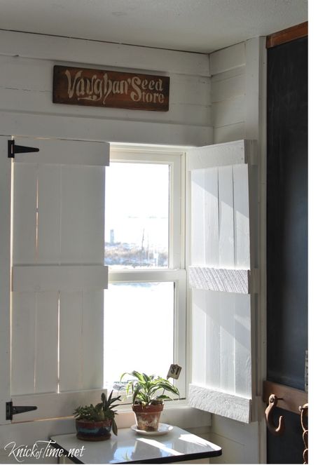 DIY:  How to Build Farmhouse Shutters using Pine or Pallet Wood - this is an easy beginner's project and an inexpensive way to add privacy to your home - My REpurposed Life Interior Farmhouse Doors, Pallet Shutters, Memphis House, Diy Interior Shutters, Indoor Shutters, Interior Farmhouse, Farmhouse Shutters, Interior Window Shutters, Diy Shutters