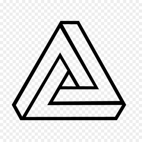 Penrose Triangle, Optical Illusion Drawing, Illusion Drawings, Geometric Triangle, Drawing Videos, Optical Illusion, Optical Illusions, Shape Design, Triangle Tattoo