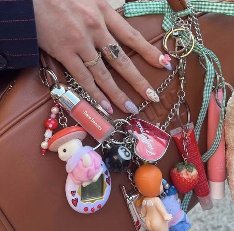 Sonny Angel Nails, Accessorize Bags, Inside My Bag, Bag Charms, Sonny Angel, Pretty Bags, Cute Little Things, Essential Bag, Aesthetic Icon