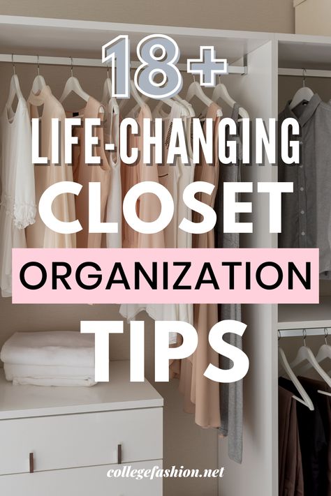 Small Wardrobe Organisation, Maximize Small Closet, Organized Wardrobe, Closet Organization Tips, Organizing Walk In Closet, Deep Closet, Master Closet Organization, How To Organize Your Closet, Best Closet Organization