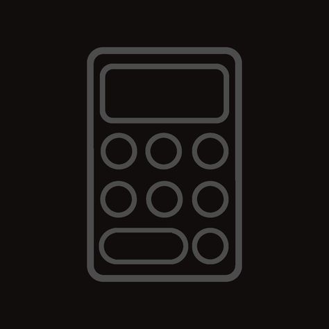 Calculator App Icon, Batman Phone, Mobile App Icon, Black App, Phone Organization, Gray Aesthetic, App Logo, Phone Apps, Phone Icon