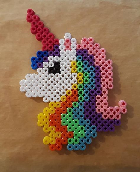 Unicorn Melty Beads, Unicorn Pearl Beads, Unicorn Beads Pattern, Animal Hama Beads, Unicorn Hama Beads, Unicorn Bead Pattern, Unicorn Perler Beads, Hama Beads Patterns Animals, Perler Beads Unicorn