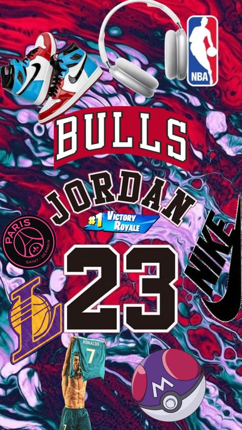 #nba #jordan #bulls #monpremiershuffle #myfirstshuffle Skull Artwork Illustrations, Nba Jordan, Cool Basketball Wallpapers, Basketball Artwork, Really Cool Wallpapers, Just Do It Wallpapers, Nike Wallpaper Iphone, Archangel Tattoo, Michael Jordan Pictures