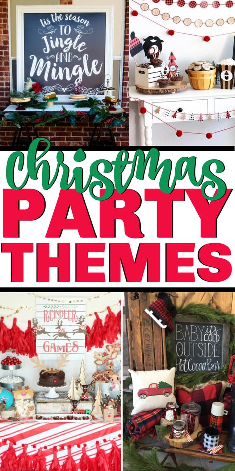 Work Christmas Party Ideas, Fun Christmas Party Ideas, Church Christmas Party, Christmas Party Ideas For Teens, Ward Christmas Party, Christmas Party Ideas, Adult Christmas Party, Holiday Party Themes, Work Christmas Party