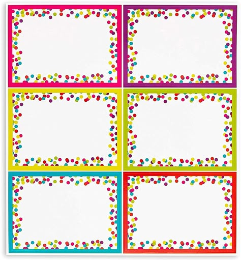 mailing labels Word Wall Template, Classroom Name Tags, Name Tag Templates, Classroom Desk, Book Bins, Colorful Borders, Name Label, Classroom Labels, School Labels