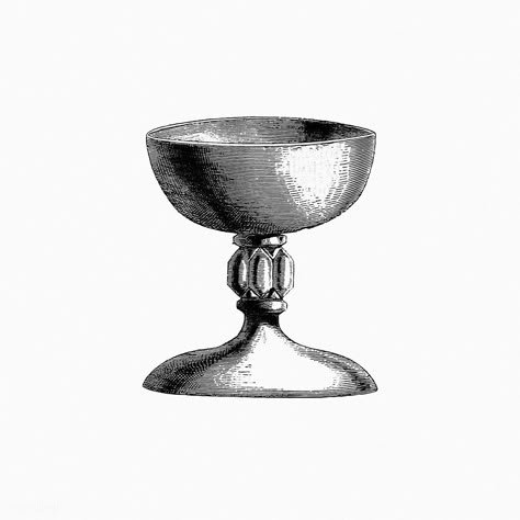 Vintage European style chalice engraving by Henriette Guizot de Witt (1884). Original from the British Library. Digitally enhanced by rawpixel. | free image by rawpixel.com Chalice Illustration, Chalice Tattoo, Cup Tattoo, Medieval Drawings, Vintage Goblets, Art Basics, Png Vintage, Engraving Illustration, The British Library