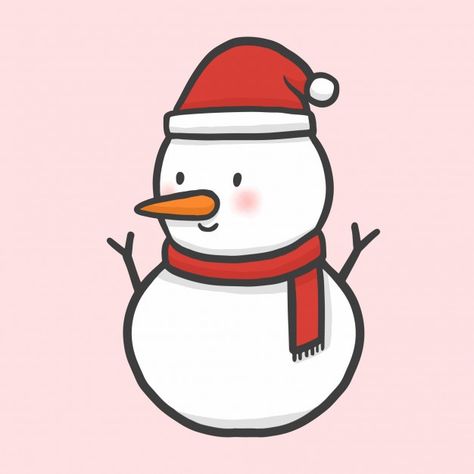 Muñeco de nieve navidad mano dibujado ve... | Premium Vector #Freepik #vector #fondo #logo #flor #navidad Merry Christmas Drawing, Santa Cartoon, Easy Christmas Drawings, Snowman Cartoon, Xmas Window, Hygge Christmas, Christmas Drawings, Merry Christmas Ya Filthy Animal, Cat Happy