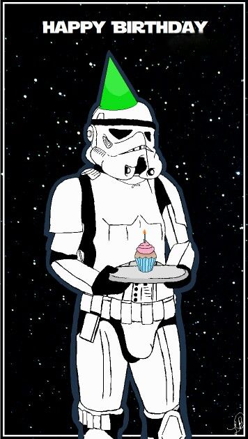 Star Wars happy birthday Star Wars Birthday Cards, Star Wars Happy Birthday, Jedi Padawan, Happy Birthday Art, Happy Birthday Wishes Cards, Birthday Wishes Funny, Birthday Star, Happy Birthday Meme, Sith Lord