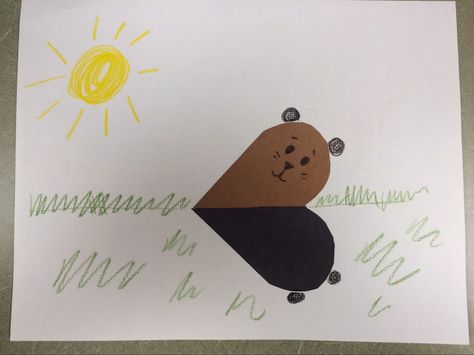 Easy Peasy for the Preschoolers! Shadow Preschool, Groundhog Preschool Activity, Groundhog Math Preschool, Shadow Craft, Groundhog Prediction Preschool, Preschool Story Time, Will The Groundhog See His Shadow Graph, Groundhog Day Shadow Activities, Shadow Theme