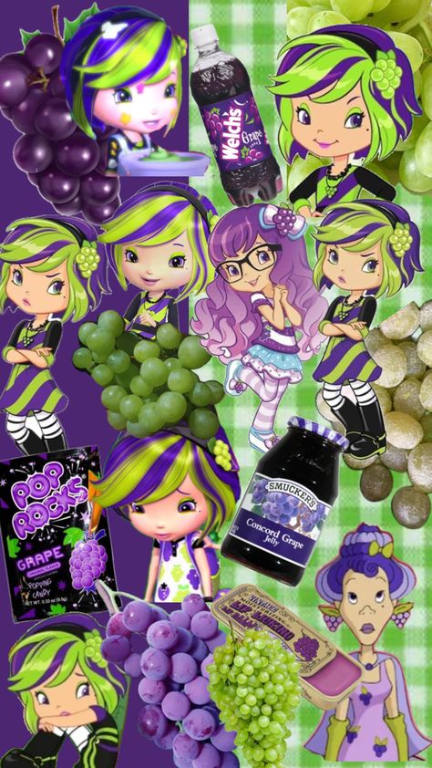 #sourgrapes #purple #green #cute #idk #viral #fyp #wallpapers #collageart #plaid #grapes Strawberry Shortcake Movie, Concord Grape Jelly, Sour Grapes, Green Cute, Grape Jelly, Disney Pictures, Strawberry Shortcake, Purple Green, Collage Art