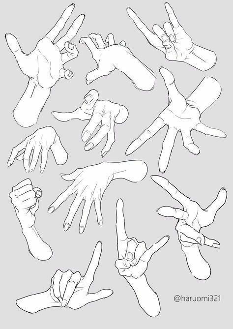 Drawing Hands, Hand Gestures, Hand Drawing Reference, Hand Reference, Have Inspiration, Arte Sketchbook, Anime Drawing, Figure Drawing Reference, Anime Drawings Tutorials