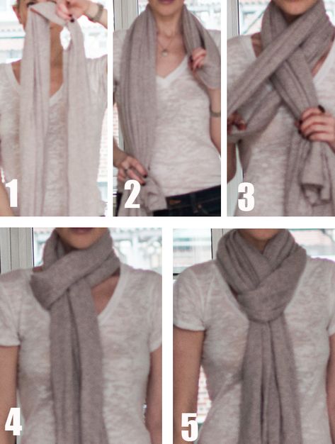 How-to-Tie-Scarves-The-Classic Tying Scarfs How To Neck Scarves, Ways To Tie A Scarf, How To Wear A Blanket Scarf, Tie Scarves, Tie A Scarf, Ways To Wear A Scarf, Head Scarf Styles, How To Wear A Scarf, Fashion Capsule