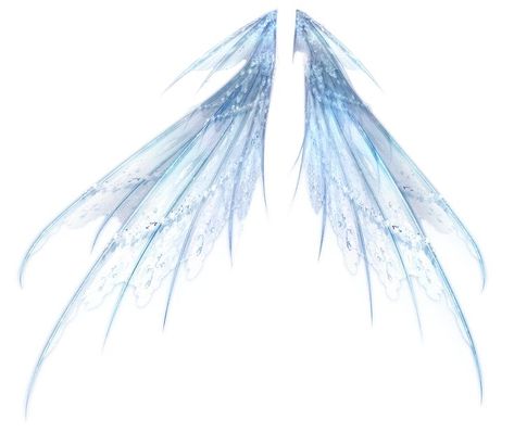 Chibi Outfits, Mystical Outfits, Blue Fairy Wings, Wings Inspiration, Diy Fairy Wings, Rp Characters, Water Fairy, Wings Drawing, Mermaid Aesthetic