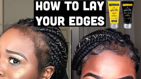 How To Lay Your Edges - Sweat Proof Edges (4c Friendly) [Video] - https://blackhairinformation.com/video-gallery/how-to-lay-your-edges-sweat-proof-edges-4c-friendly-video/ Edges 4c, How To Lay Edges, Shaved Side Hairstyles, Hairstyle Youtube, Hair Care Regimen, Edges Hair, 4c Natural Hair, 4c Hair, Black Hair Care