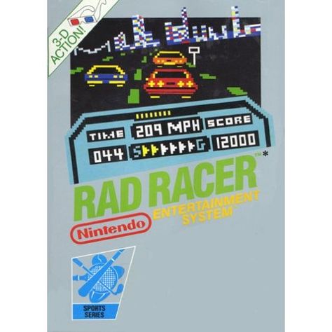 Rad Racer: NES Rad Racer, Old Computer, Video Game Collection, Nintendo Entertainment System, Vintage Video Games, Nes Games, Classic Video Games, Nintendo Nes, School Games