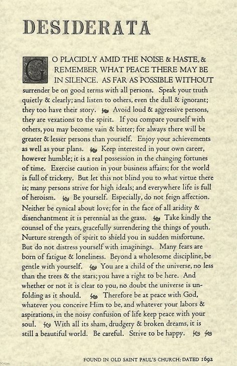 April Planner, Encouraging Affirmations, Desiderata Poem, Max Ehrmann, Child Of The Universe, Words Of Wisdom Quotes, Inspiring Thoughts, Word Of Advice, Poetry Words