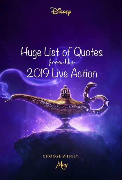 Aladdin Quotes - 2019 Live Action TOP Quotes List Quotes From Aladdin, Aladin Quote, Alladin Quotes, Disney Aladdin Quotes, 6lack Quotes, Twin Peaks Quotes, Aladdin Quotes, Popular Movie Quotes, Daria Quotes