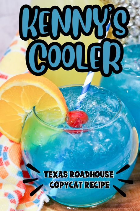 Mixed Party Drinks, Mixed Summer Drinks, Kenny Chesney Cooler Drink Recipe, Cooler Punch Alcohol, Island Cooler Drink, Gallon Mixed Drinks Alcohol, Fishbowl Drinks Alcohol, Kennys Cooler Texas Roadhouse Recipe, Kennys Cooler Recipe