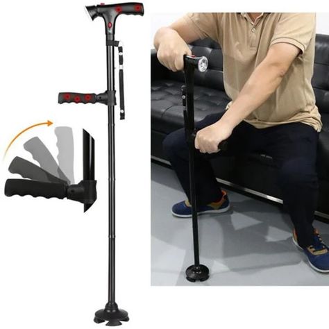 Ready Cane™ - The World's Most Reliable Multi-Functional Cane Gifts For Old People, Crutches Accessories, Folding Cane, Led Stick, Cane Stick, Canes & Walking Sticks, Outdoor Climbing, Mobility Aids, Crutches