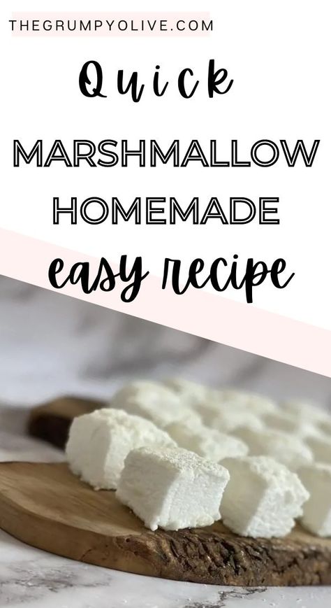 Recipe For Marshmallows, Homemade Marshmallow Recipe, Marshmallow Recipe, Homemade Marshmallow, Easy Dessert Recipe, Recipes With Marshmallows, Candy Recipes Homemade, Homemade Marshmallows, Marshmallow Fluff