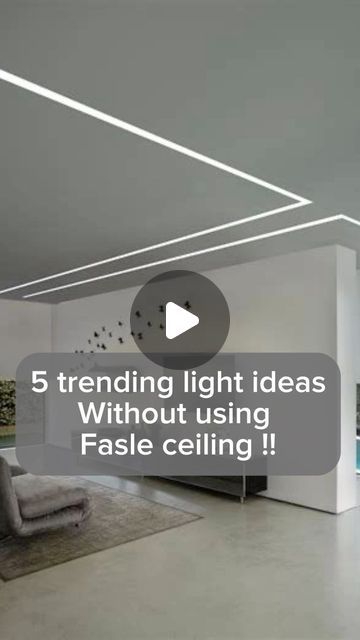 Track Lights Ceiling, Profile Light Without False Ceiling, Ceiling Lights Without False Ceiling, Track Light Ceiling Design, Profile Light Ceiling Design For Living Room, Led Panel Design Living Rooms, Profile Light Ceiling Design For Bedroom, Cealing Profile Light, Lighting Plan Interior