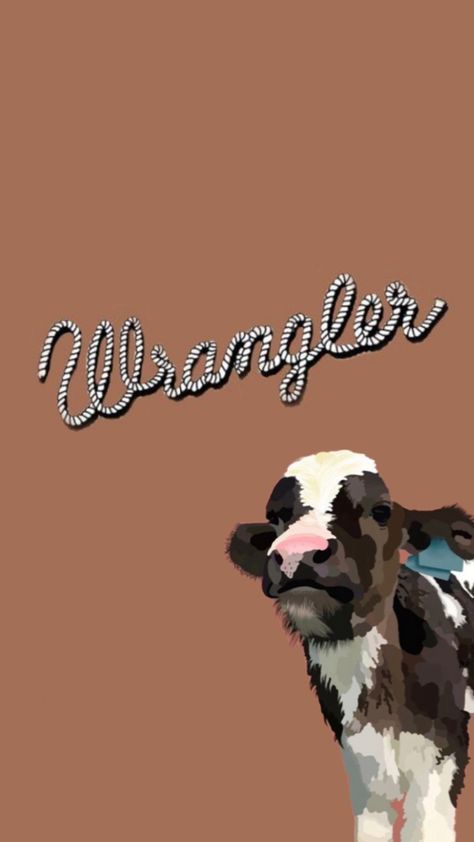 Wrangler Wallpaper, Cow