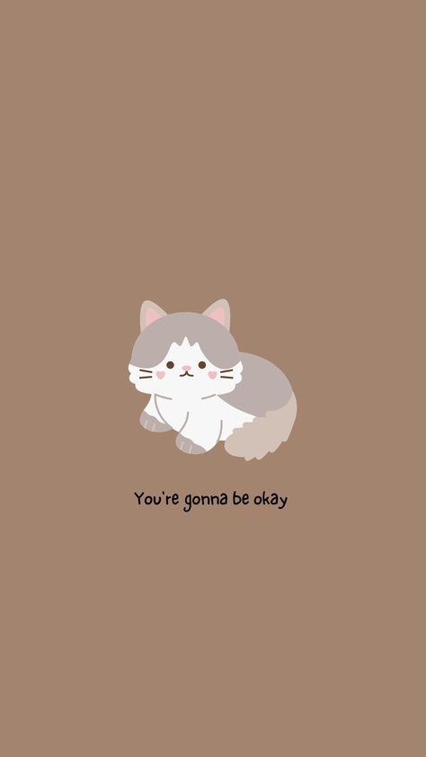 #cute #cats #backgrounds #cute_background #aesthetic Gonna Be Okay, Background Aesthetic, Be Okay, Cute Backgrounds, Aesthetic Backgrounds, Its Okay, Cute Cats, Quick Saves