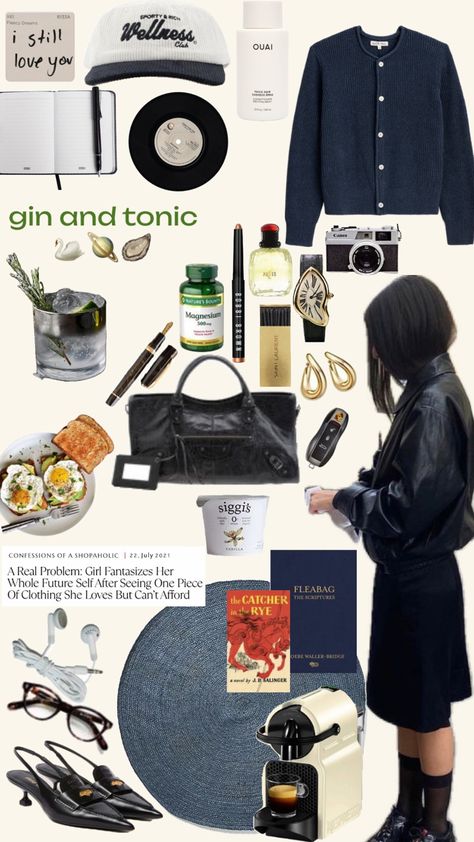 moodboard, gin and tonic, ivy league girl, what kind of girl are you Gin And Tonic Aesthetic, Vision Collage, Niche Fashion, Style Moodboard, Aesthetic Dark, Mood Board Fashion, Gin And Tonic, Samara, French Girl