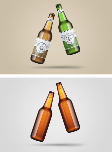 Levitating Beer Bottle Mockup — Mr.Mockup | Graphic Design Freebies Beer Bottle Labels Template, Beer Bottle Logo, Bottle Mockup Free, Vintage Beer Bottle, Mockup Free Psd Download, Bottle Lables, Mockup Graphic Design, Beer Bottle Design, Graphic Design Freebies