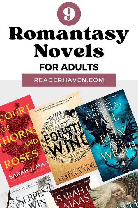 The romantasy genre (fantasy romance) has become wildly popular in recent years – readers just can’t get enough! It’s a magical blend of fantasy and romance that's unique and unputdownable. Whether you’re new to this genre or already a fan, here are some must-read romantasy novels for adults, including bestselling books by Sarah J. Maas, popular new fantasy book Fourth Wing, and more! Popular Fantasy Books, Romantasy Books To Read, Adult Fantasy Romance Books, Best Fantasy Romance Books, Historical Fantasy Books, Reader Things, Romantasy Books, Fantasy Fiction Books, Dark Fantasy Novels