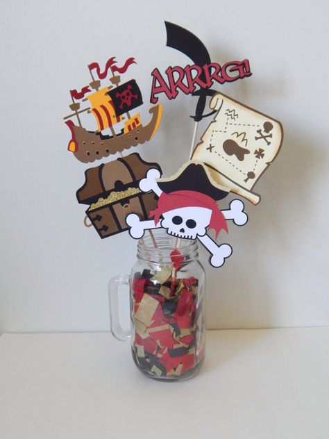 Pirate Party Centerpieces, Pirate Halloween Party, One Piece Birthdays, Food Tables, Pirate Theme Party, Party Centerpiece, Pirate Birthday Party, Girl Birthday Decorations, Pirate Birthday