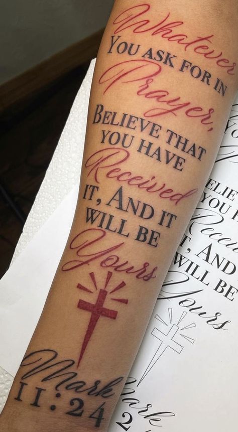 Brother Quotes Tattoo, Bible Quote Tattoos, Scripture Tattoos, Forearm Tattoo Quotes, Arm Sleeve Tattoos For Women, Cute Tattoos On Wrist, Bible Verse Tattoos, Brother Tattoos, Verse Tattoos