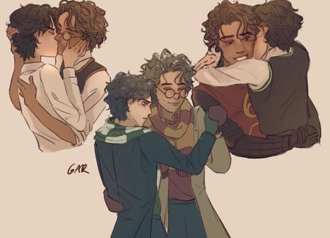 Jegulus Fanart, Regulus Acturus Black, Marauders Fan Art, Gay Harry Potter, Harry Potter Artwork, Harry Potter Comics, Harry Potter Ships, Harry Potter Headcannons, Harry Potter Fanfiction