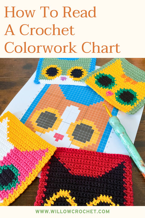 nlock the secrets of reading colourwork charts with our comprehensive guide. Perfect for crocheters looking to take their skills to the next level! How To Do Graphgan Crochet, Visual Crochet Patterns, Yarn Needed For Crochet Blanket, Crochet Color Work Chart, How To Grid Crochet, Pixel Crochet Pattern Free, C2c Graphgan Charts Free, Tapestry Crochet Patterns Charts Free, Crochet Weird