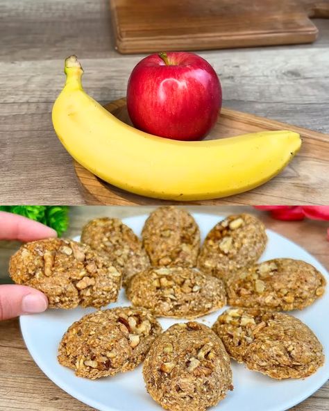 Baked Apple and Banana Oatmeal: A Healthy and Delicious Breakfast for Weight Management Apples And Bananas Recipes, Banana Apple Recipes, Banana Apple Oatmeal, Banana Oatmeal Recipe, Apple And Banana, Oatmeal And Eggs, Banana Breakfast Cookie, Baked Apple Oatmeal, Oatmeal Waffles