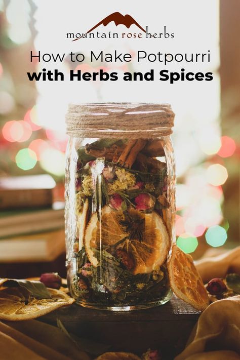 How to Make Homemade Potpourri   Winter Blend Recipe Make Potpourri, How To Make Potpourri, Potpourri Diy, Herb Infused Honey, Diy Potpourri, Winter Blend, Dried Potpourri, Homemade Potpourri, Simmer Pot Recipes