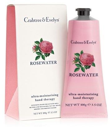 Rosewater Hand Therapy 100g Hand & Foot Cream, Macadamia Nut Oil, Crabtree & Evelyn, Hand Therapy, Foot Cream, روتين العناية بالبشرة, Hand Lotion, Hand Care, Rose Water