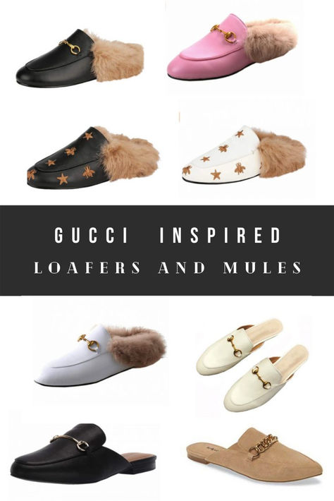 Gucci Slipper, Tech Office, Mules Outfit, Gucci Slippers, Look Alikes, Fur Loafers, Gucci Inspired, Ysl Handbags, Fur Mules