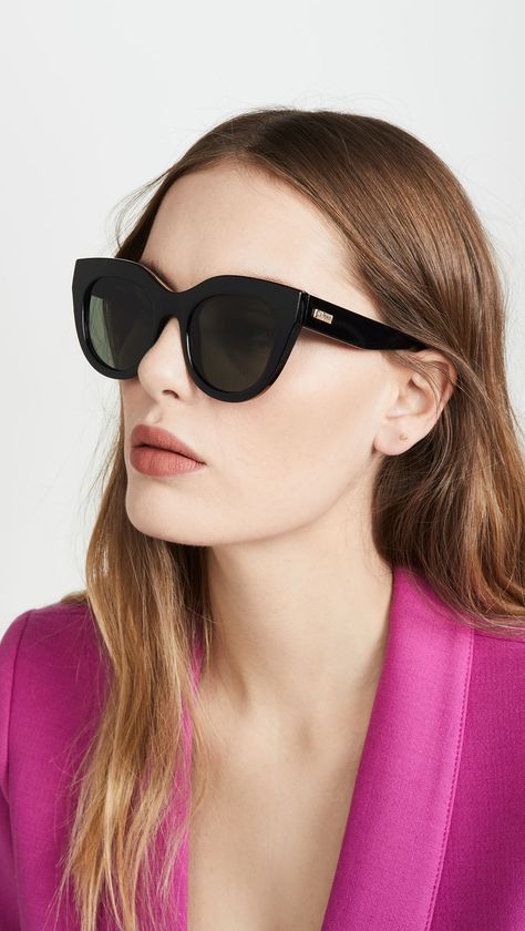 Le Specs Air Heart Sunglasses Spring Hair Accessories, Le Specs Sunglasses, Spring Accessories, Heart Sunglasses, Le Specs, Olivia Palermo, Eyewear Womens, Oversized Sunglasses, Black Sunglasses