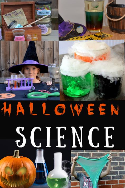 Spooky science experiments for Halloween. make potions, lava lamps, slime amd more great science for Halloween #scienceforkids #Halloweenscience Girl Scout Halloween Activities, Halloween Olympics, Science Experiments For Middle School, Halloween Experiments, Halloween Stem Activities, Spooky Science, Classroom Halloween, Halloween Stem, Halloween Infantil