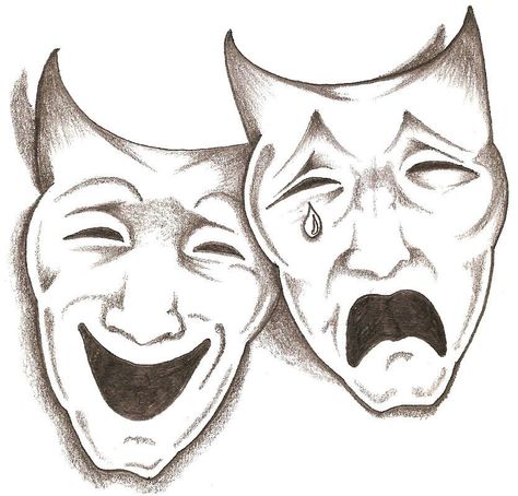 Faces Theater Symbol, Theater Mask Tattoo, Traditional Chicano Tattoos, Art Chicano, Comedy Tragedy Masks, Simpsons Tattoo, Laugh Now Cry Later, Latest Tattoo Design, Drama Masks