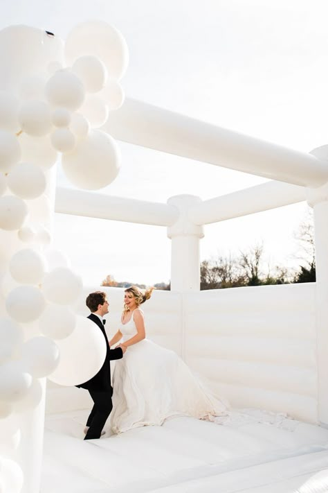 Small Wedding Ceremony Ideas, Small Wedding Ceremony, Unique Wedding Ceremony Ideas, Unique Wedding Ceremony, Bubble House, Wedding Reception Fun, Wedding Ceremony Ideas, Bouncy House, Ceremony Ideas