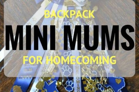 DIY Mini Texas Homecoming Mums - Mommy Upgrade Mini Mums, Locker Room Decorations, Volleyball Locker, Football Banquet, Texas Homecoming Mums, Homecoming Mums Diy, Diy Backpack, Mums Homecoming, Senior Night