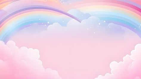 Photo vibrant social media banner templa... | Premium Photo #Freepik #photo Youtube Wallpaper, Pastel Rainbow Background, Pink Bg, Unicorn Background, Rainbow Banner, Background Landscape, Festival 2024, Pastel Sky, Boy Drawing