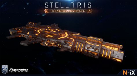 ArtStation - STELLARIS Apocalypse - Titans vol.2, N-iX Art Production Studio Stellaris Ships, Galaxy Saga, Future Vehicles, Alien Ship, Starship Concept, Ship Design, Art Production, Sci Fi Ships, Production Studio