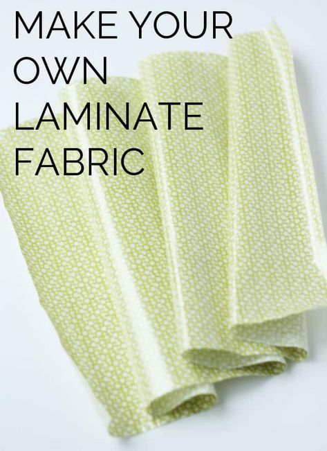 sewing 101// make your own laminate fabric + tips for sewing with laminates - see kate sew Sewing 101, Laminated Fabric, Fabric Diy, Beginner Sewing Projects Easy, Leftover Fabric, Sewing Projects For Beginners, Sewing Skills, Diy Couture, Sewing Tips