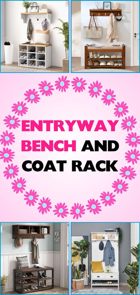 Discover trending entryway bench and coat rack ideas to elevate your home’s organization and style effortlessly. Hanging Coats Ideas, Entryway Bench And Coat Rack, Coat Rack Wall Entryway, Coat Rack Ideas, Bench And Coat Rack, Coat Rack Entryway, Coat Rack With Storage, Diy Coat Rack, Small Entryway