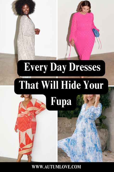 Dresses that hides fupa Dresses That Hide Tummies, Fupa Outfits, Body Shapes Women, Apple Body Shape Outfits, Apple Body Shapes, Chose Outfit, Body Outfit, Empire Waist Dress, Modest Fashion Outfits